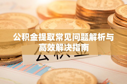 平湖公积金提取常见问题解析与高效解决指南