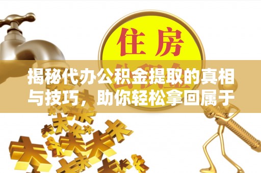 平湖揭秘代办公积金提取的真相与技巧，助你轻松拿回属于你的钱