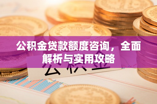 平湖公积金贷款额度咨询，全面解析与实用攻略