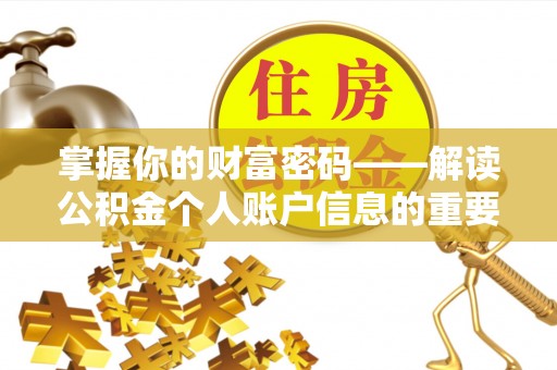 平湖掌握你的财富密码——解读公积金个人账户信息的重要性