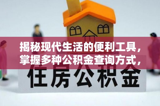 平湖揭秘现代生活的便利工具，掌握多种公积金查询方式，让财富管理更轻松
