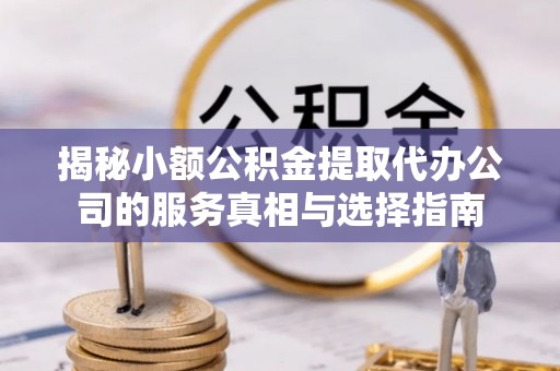 平湖揭秘小额公积金提取代办公司的服务真相与选择指南