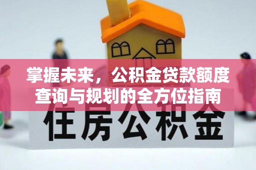 平湖掌握未来，公积金贷款额度查询与规划的全方位指南