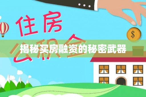 平湖揭秘买房融资的秘密武器